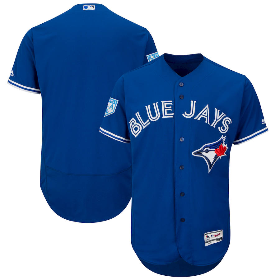 Men's Toronto Blue Jays Blank Majestic Royal 2019 Spring Training Flex Base Stitched MLB Jersey